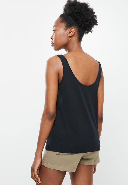 Superdry. - Lightweight essential tank - black