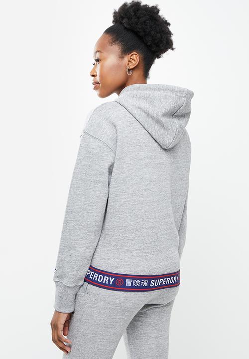 Superdry. - Sportstyle chenille hoodie - grey 