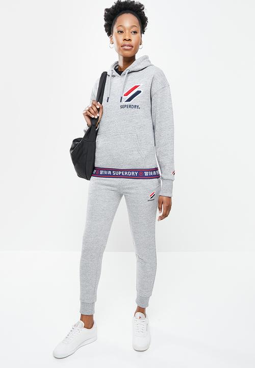 Superdry. - Sportstyle chenille hoodie - grey 