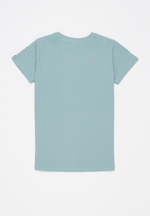 Quiksilver - Corp logo short sleeve yth - blue
