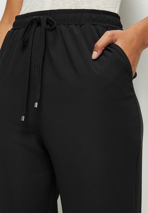edit - Twill toggle jogger - black