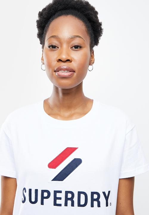 Superdry. - Sportstyle classic tee - white 