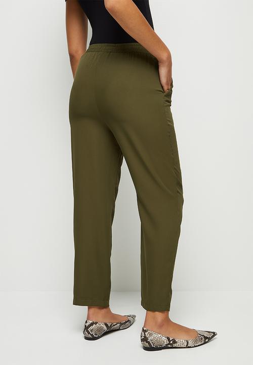 edit - Twill toggle jogger - Fatigue