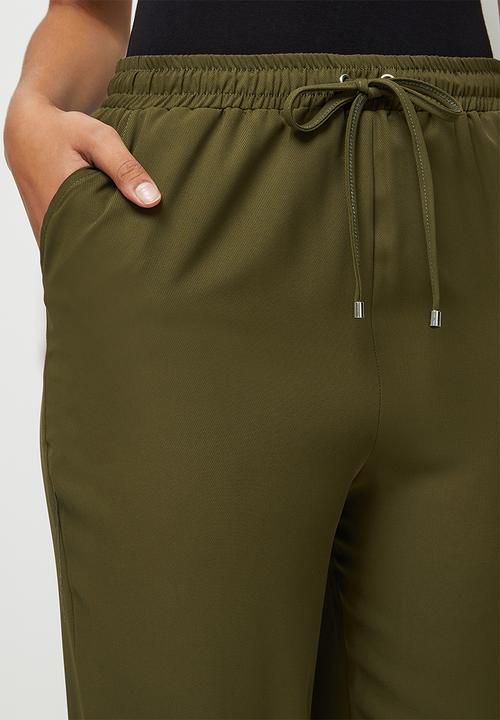 edit - Twill toggle jogger - Fatigue
