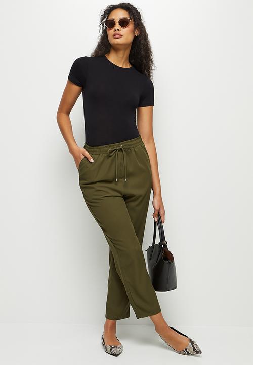 edit - Twill toggle jogger - Fatigue