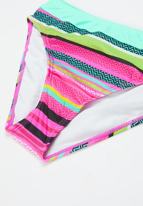 Rebel Republic - Stripe bikini set - multi