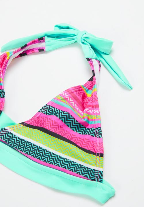 Rebel Republic - Stripe bikini set - multi