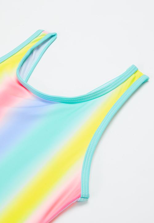 Rebel Republic - Stripe one piece swimsuit - multi