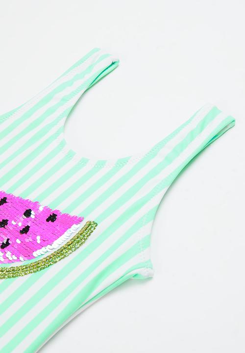 Rebel Republic - Watermelon one piece swimsuit - turquoise