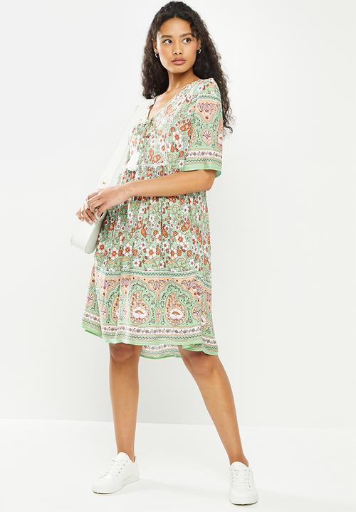 Stella Morgan - Printed swing dress - mint