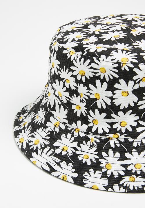 Superbalist - Daisy bucket hat - black & yellow