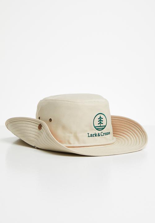 Lark & Crosse - Safari bucket hat - stone
