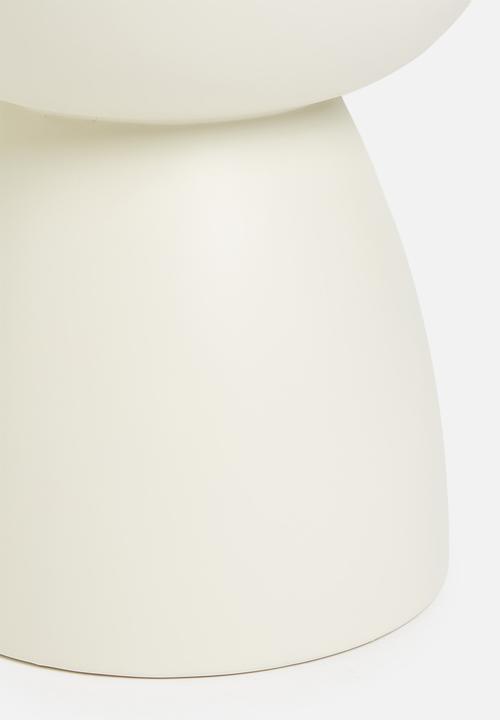 Sixth Floor - Fern outdoor side table - cream