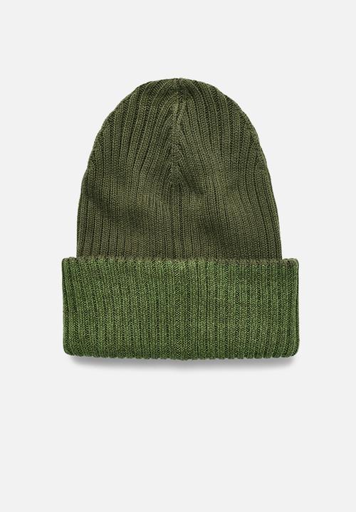 G-STAR - Vaan reversible beanie - grey & green 