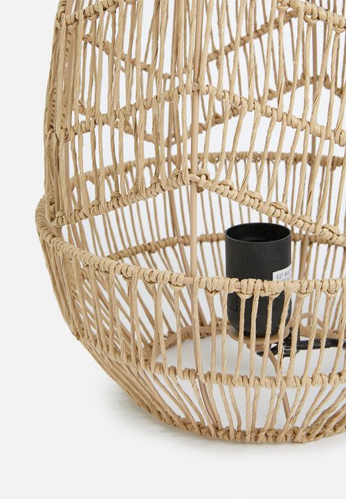 Sixth Floor - Kana rattan table lamp - natural