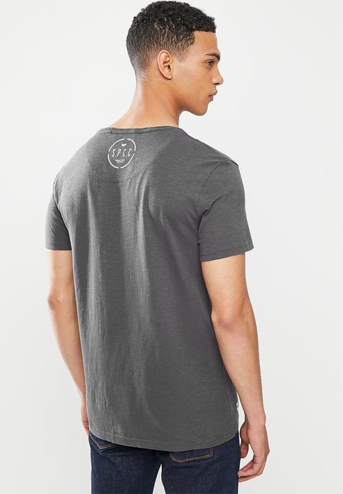S.P.C.C - Dettori regular fit straight hem tee - charcoal