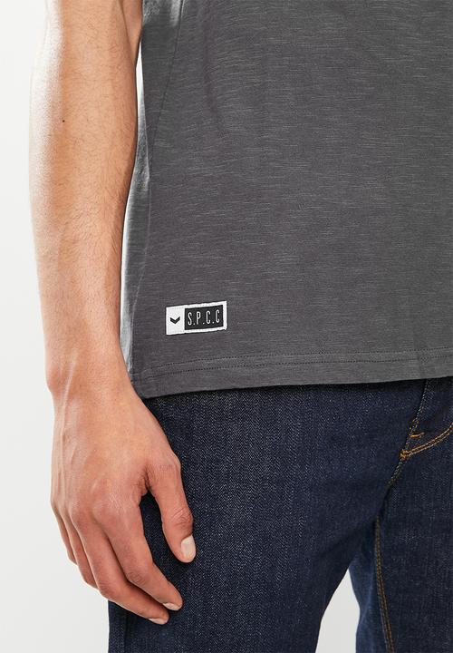 S.P.C.C - Dettori regular fit straight hem tee - charcoal