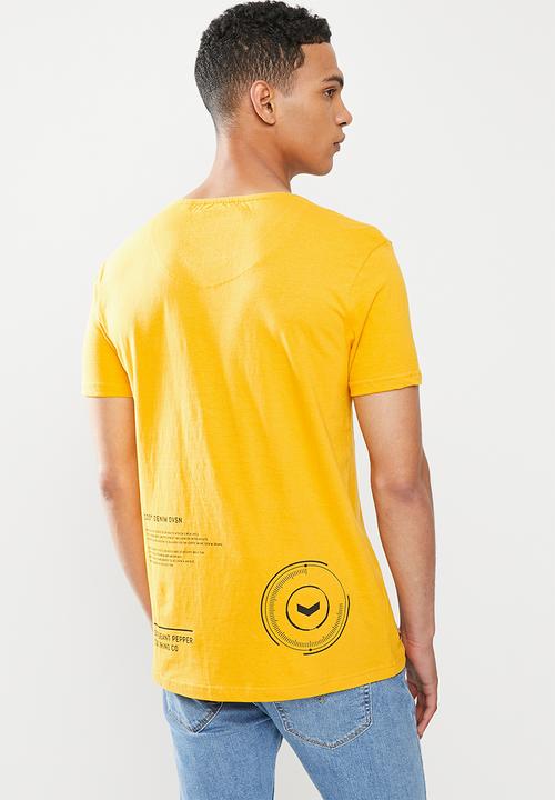 S.P.C.C - Arora regular fit straight hem tee - yellow