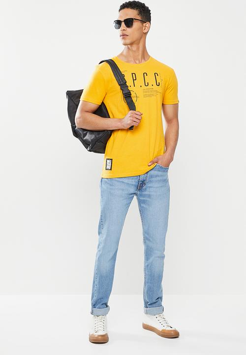 S.P.C.C - Arora regular fit straight hem tee - yellow