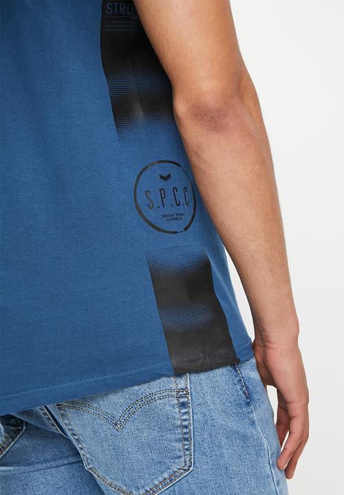 S.P.C.C - Kirsch regular fit straight hem tee - blue