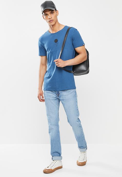 S.P.C.C - Kirsch regular fit straight hem tee - blue
