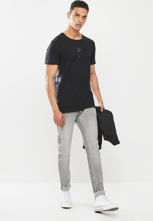 S.P.C.C - Kirsch regular fit straight hem tee - black