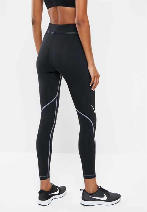 Nike - Nsw swoosh gx hr legging - black & white