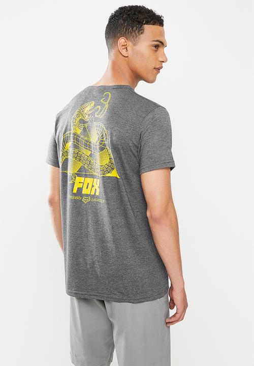 Fox - Tread lighlty short sleeve tee - heather black