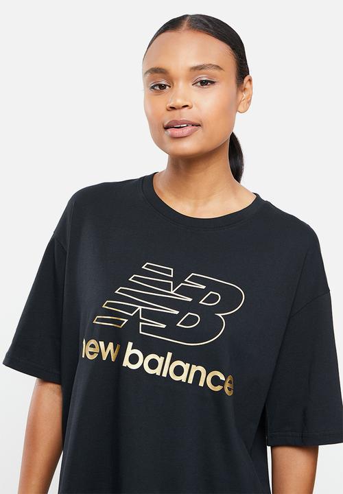 New Balance  - Nb athletics village stacked tee - black