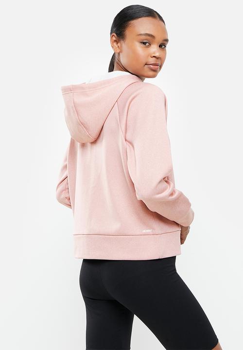 New Balance  - Relentless fleece full zip print - pink