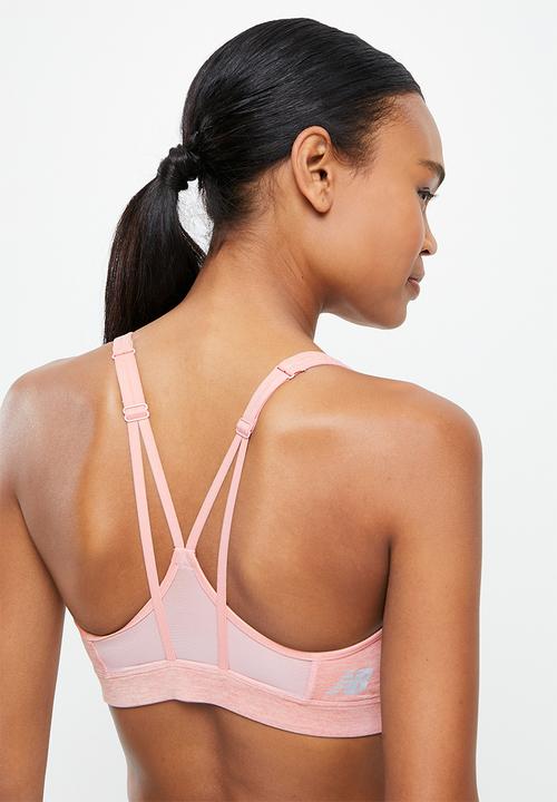 New Balance  - Nb hero bra heather - pink 