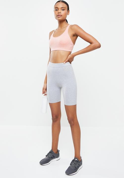 New Balance  - Nb hero bra heather - pink 