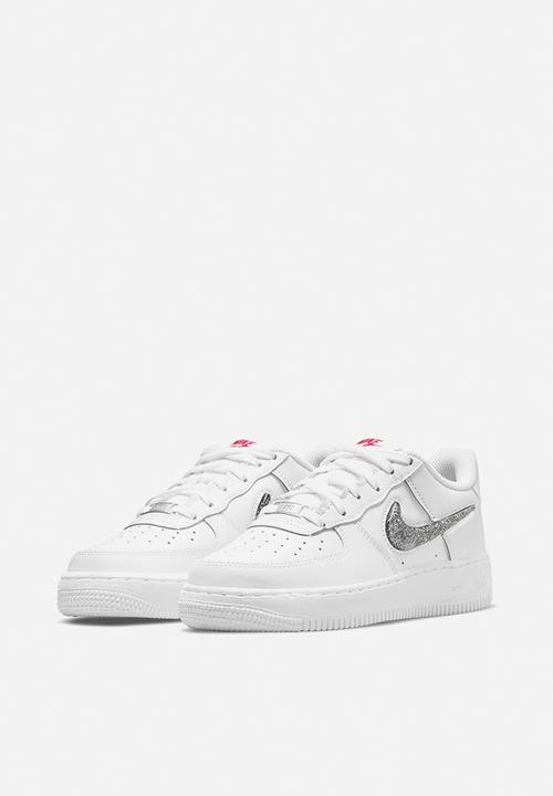 Nike - Nike air force 1 lv8 - white/black-very berry-metallic silver