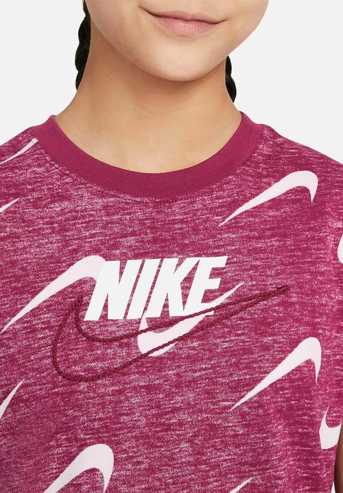 Nike - G nsw tee dptl rtl - rush maroon