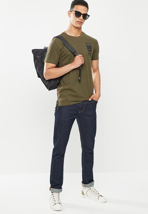 S.P.C.C - Frost regular fit stepped hem tee - green