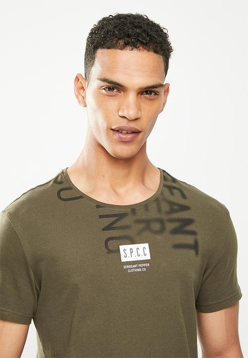 S.P.C.C - Kamano regular fit straight hem tee - green