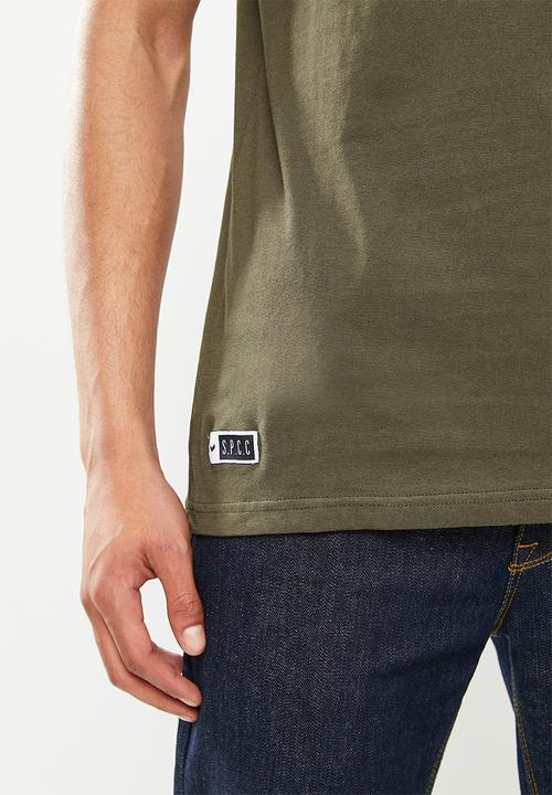 S.P.C.C - Kamano regular fit straight hem tee - green