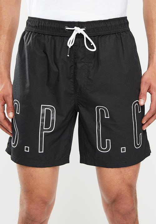 S.P.C.C - Madsen regular fit elasticated shorts - black