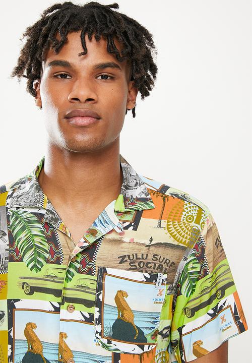 Holmes Bro's - Wild life short sleeve shirt - multi 