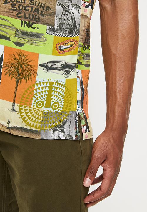 Holmes Bro's - Wild life short sleeve shirt - multi 