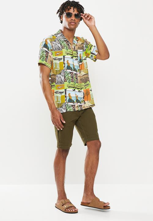 Holmes Bro's - Wild life short sleeve shirt - multi 