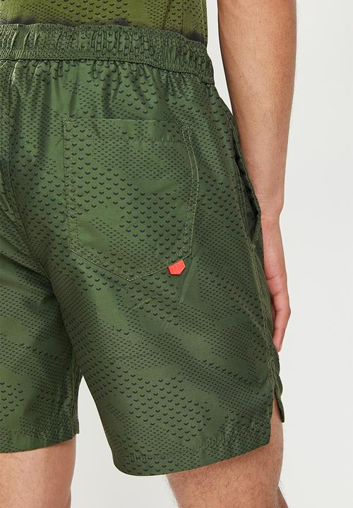 S.P.C.C - Dwight regular fit elasticated shorts - green 
