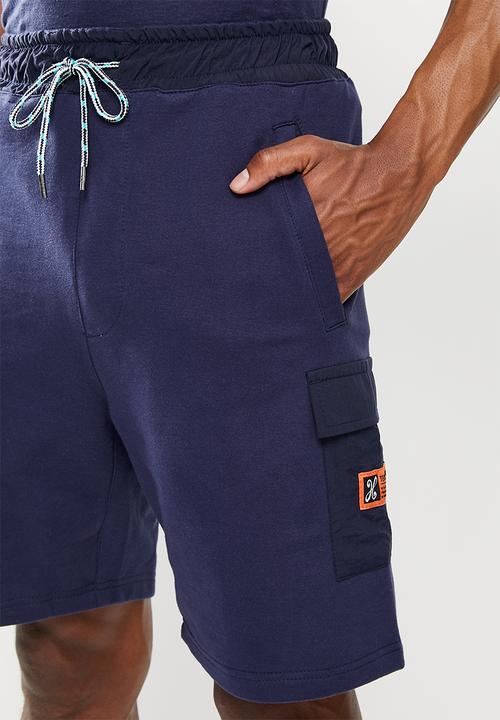 Holmes Bro's - Cargo fleece short - navy