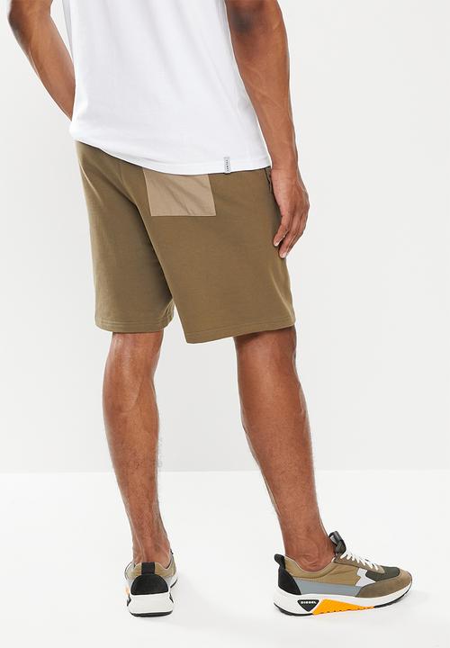 Holmes Bro's - Cargo fleece short - brown