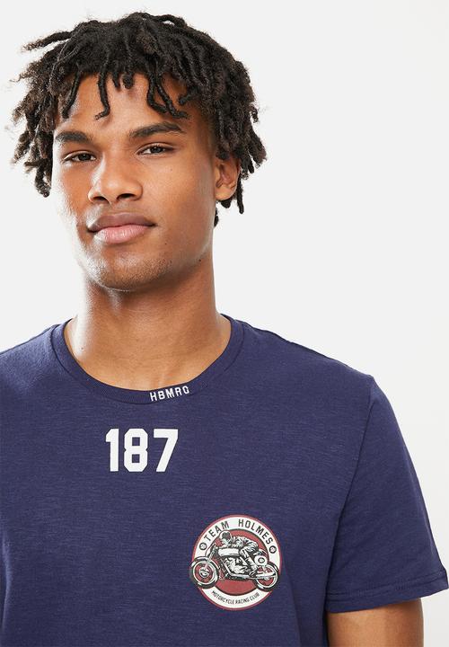Holmes Bro's - Thunder short sleeve tee - navy