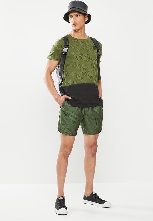 S.P.C.C - Dwight regular fit elasticated shorts - green 