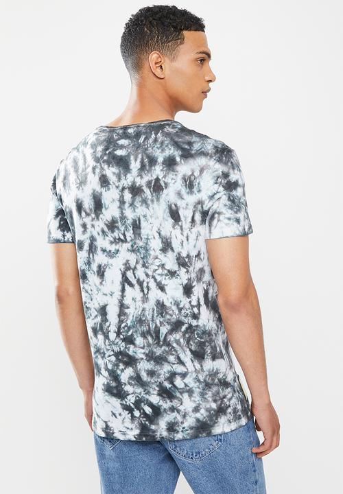 S.P.C.C - Zaydan regular fit straight hem tee - black & white 