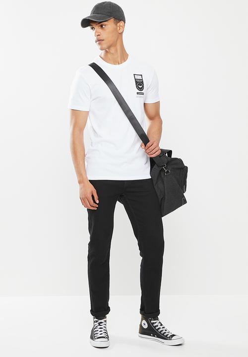 S.P.C.C - Frost regular fit stepped hem tee - white