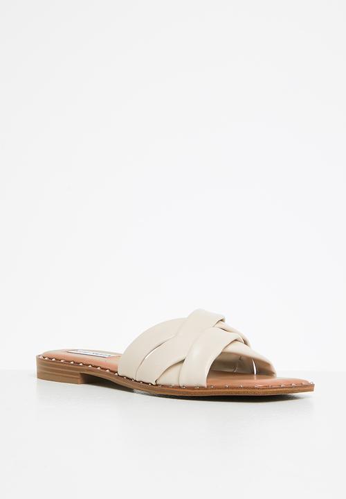 Steve Madden - Terron leather slide - stone