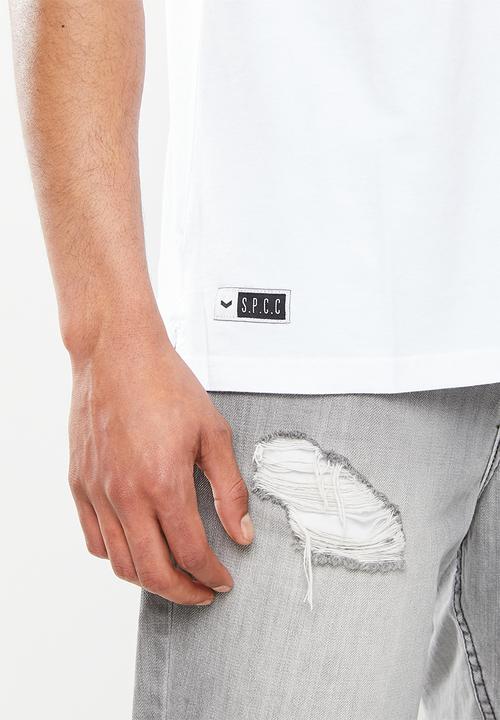 S.P.C.C - Grenier relaxed fit straight hem tee -  white